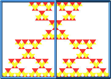 Ein Bild, das Rechteck, Muster, Farbigkeit, Symmetrie enthält.

Automatisch generierte Beschreibung